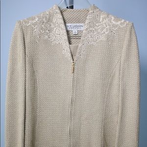 St. John Classic Knit Pants Suit